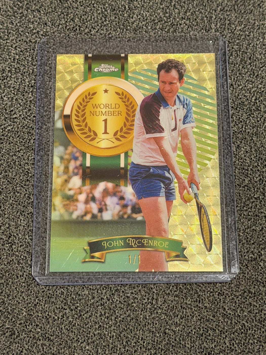 John McEnroe 2026 Topps Chrome World #1 Superfractor